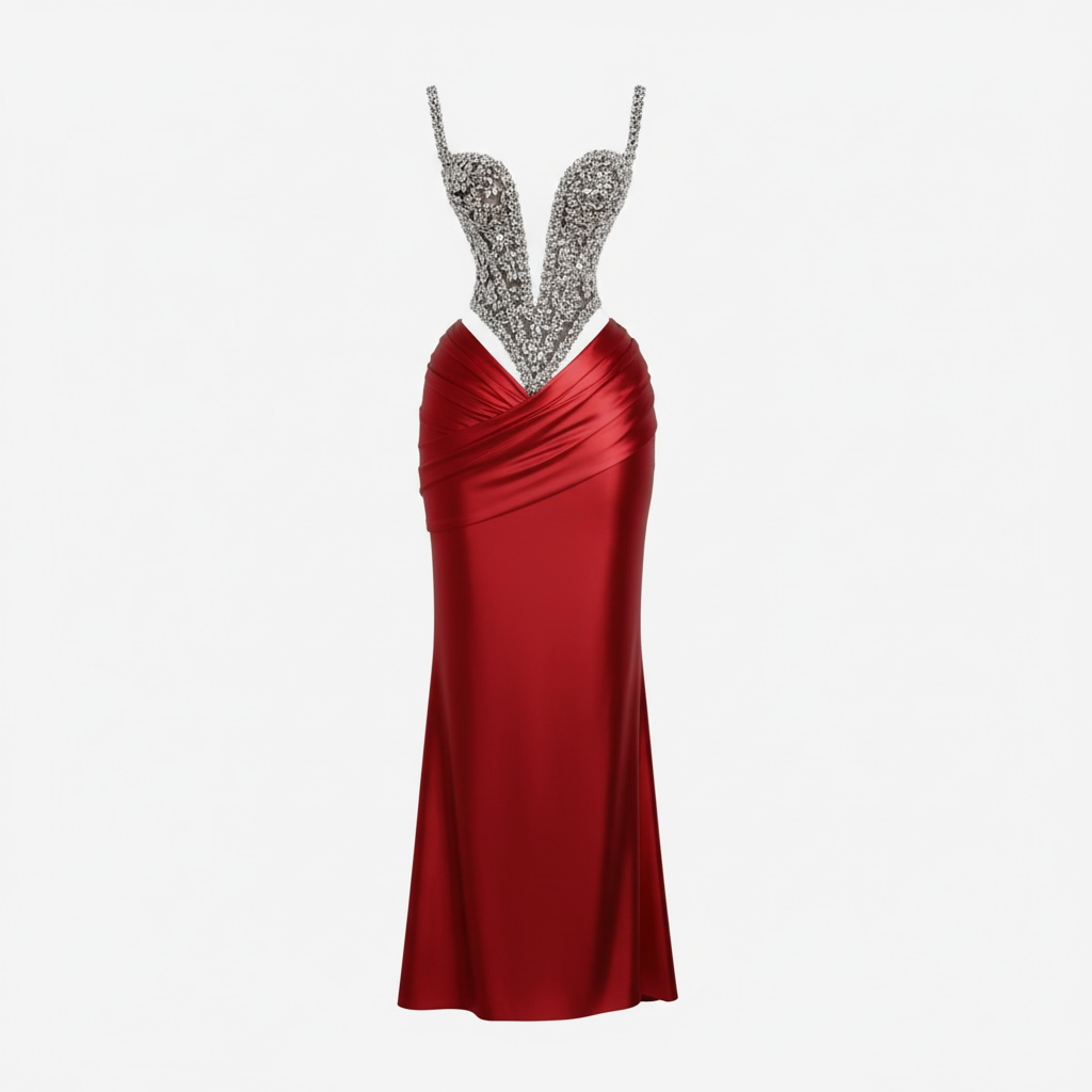 Charming Straps Evening Dresses for Women Rhinestones Pageant Celebrity Dresses Gala