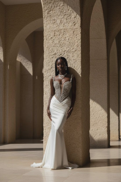 Charming Straps Evening Dresses for Women Rhinestones Pageant Celebrity Dresses Gala